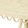 Erica Cream Wrought Iron Outdoor Cafe Table Model: TOV-O18671