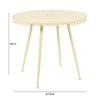Erica Cream Wrought Iron Outdoor Cafe Table Model: TOV-O18671
