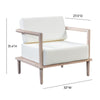 Emerson Cream Outdoor Lounge Chair Model: TOV-O44146
