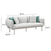 Katti Light Grey Outdoor Sofa Model: TOV-O54257
