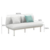 Katti Light Grey Outdoor Loveseat Model: TOV-O54259