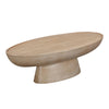 Eclipse Textured Faux Travertine Indoor / Outdoor Coffee Table Model: TOV-O54275