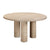 Patti Textured Faux Travertine Indoor / Outdoor 55" Round Dining Table Model: TOV-O54276