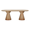 Fassa Terracotta Indoor / Outdoor 87" Oval Dining Table Model: TOV-O54280