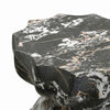 Turin Black Faux Marble Indoor / Outdoor Concrete Stool Model: TOV-O54281