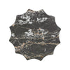 Turin Black Faux Marble Indoor / Outdoor Concrete Stool Model: TOV-O54281