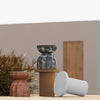 Turin Red Faux Sandstone Indoor / Outdoor Concrete Stool Model: TOV-O54282