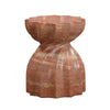 Turin Red Faux Sandstone Indoor / Outdoor Concrete Stool Model: TOV-O54282
