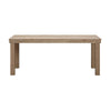 Cassie Natural Outdoor 75" Rectangular Dining Table Model: TOV-O54292