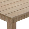 Cassie Natural Outdoor 108" Rectangular Dining Table Model: TOV-O54293