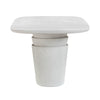 Margot Light Grey Faux Plaster Indoor / Outdoor Concrete 83" Oval Dining Table Model: TOV-O54297