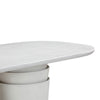Margot Light Grey Faux Plaster Indoor / Outdoor Concrete 83" Oval Dining Table Model: TOV-O54297