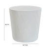 Margot Light Grey Faux Plaster Indoor / Outdoor Concrete Stool Model: TOV-O54298