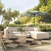 Hangover Cream Modular Outdoor Armless Chair Model: TOV-O54453