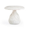 Smooch White Marble Print Indoor / Outdoor 87" Oval Dining Table Model: TOV-O54488