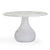 Smooch White Marble Print Indoor / Outdoor 47" Round Dining Table Model: TOV-O54489