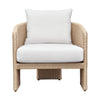 Alexa Cream Performance Fabric Outdoor Armchair Model: TOV-O68809
