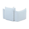 Saint Tropez Pearl and Blue Striped Stuffed Outdoor Armchair Model: TOV-O68849