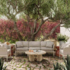 Kapri Taupe Modular Outdoor Sofa Model: TOV-O68899-SO