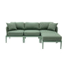 Kapri Moss Green Modular Outdoor Sectional Model: TOV-O68900-SEC