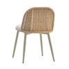 Alexa Cream Performance Fabric Outdoor Dining Chair Model: TOV-O68959