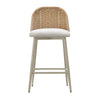 Alexa Cream Performance Fabric Outdoor Counter Stool Model: TOV-O68960