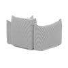 Saint Tropez Pearl and Black Striped Stuffed Outdoor Armchair Model: TOV-O68963