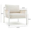 Dunes Cream Outdoor Armchair Model: TOV-O68965