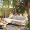Dunes Cream Outdoor Sectional - LAF Model: TOV-O68968-O68969