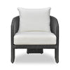 Alexa Black Rattan Performance Fabric Outdoor Armchair Model: TOV-O69282