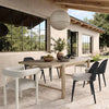 Alexa Black Rattan Performance Fabric Dining Chair Model: TOV-O69284