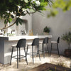 Alexa Black Rattan Performance Fabric Counter Stool Model: TOV-O69285
