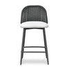 Alexa Black Rattan Performance Fabric Counter Stool Model: TOV-O69285