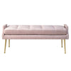 Eileen Blush Slub Velvet Bench Model: TOV-OC119