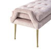 Eileen Blush Slub Velvet Bench Model: TOV-OC119