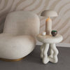 Maddie Cream Textured Side Table Model: TOV-OC18623