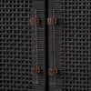 Amara Charcoal Woven Rattan Cabinet Model: TOV-OC21017