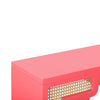 Suzie Coral Pink & Rattan Console Table Model: TOV-OC54206