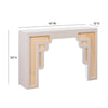 Suzie Cream & Rattan Console Table Model: TOV-OC54207