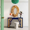 Suzie Navy & Rattan Console Table Model: TOV-OC54208