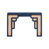 Suzie Navy & Rattan Console Table Model: TOV-OC54208