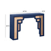 Suzie Navy & Rattan Console Table Model: TOV-OC54208