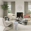 Slab Grey/Blush Faux Marble Short Side Table Model: TOV-OC54213