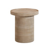 Darcy Faux Travertine Concrete Indoor / Outdoor Side Table Model: TOV-OC54290