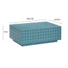 Mixie Blue Tile Indoor / Outdoor Coffee Table Model: TOV-OC54329