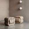 Love Knot Faux Travertine Indoor / Outdoor Accent Stool Model: TOV-OC54334