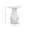 Esme Faux Marble Indoor / Outdoor Round Side Table Model: TOV-OC54415