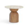 Cynthia Travertine Concrete Indoor / Outdoor Side Table Model: TOV-OC54483