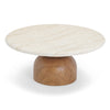 Cynthia Travertine Concrete Indoor / Outdoor Coffee Table Model: TOV-OC54484