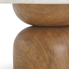Cynthia Travertine Concrete Indoor / Outdoor Coffee Table Model: TOV-OC54484